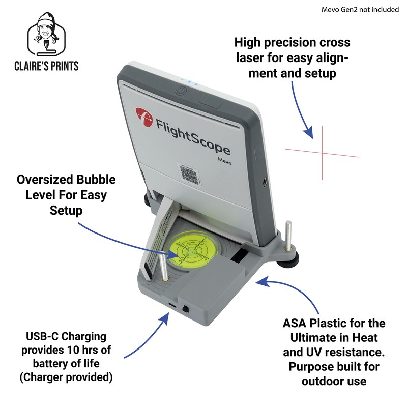 Laser Leveling and Alignment Stand Compatible with Mevo Gen2 Launch