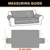 PrinceDeco Waterproof Sofa Cover Diamond Quilted Couch Cover 3 Cushion