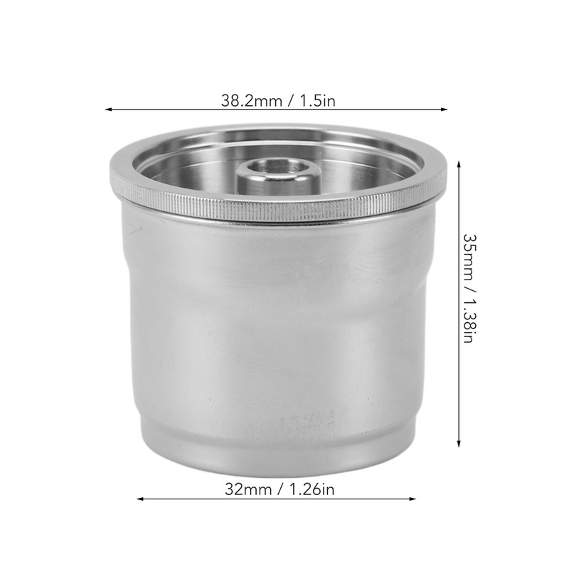 Reusable Coffee Pod 304 Stainless Steel Leakage Proof Coffee Capsule