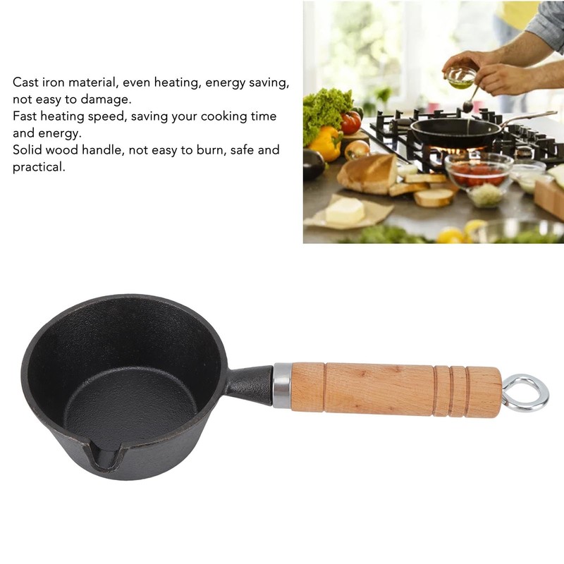 Mini Cast Iron Skillet, Pre Seasoned Egg Frying Pan with