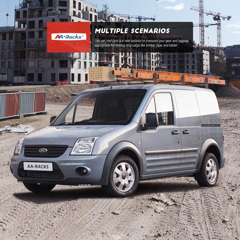 AA-Racks Model DX36 Compatible Transit Connect 2008-13 Steel 3 Bar