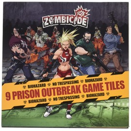 Zombicide Season 2: Prison Outbreak 9 Double-Sided Game Tiles - Enhance Your Zombie Apocalypse Experience! Cooperative Strategy Game, Ages 14+, 1-6 Players, 1 Hour Playtime, Made by CMON