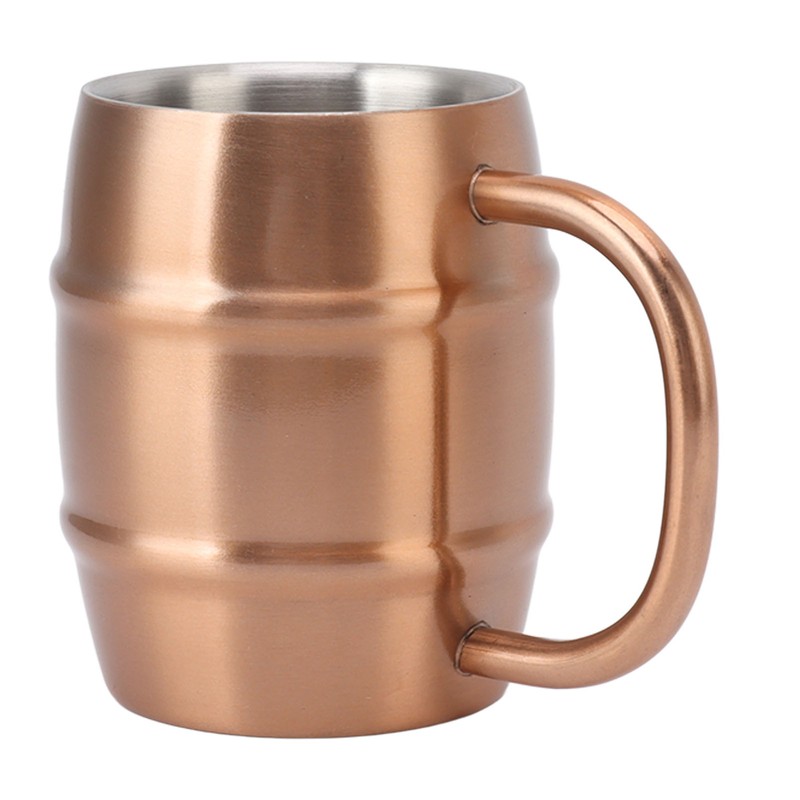Stainless Steel Beer Mug Double Layer Insulation Multipurpose Safe Ergonomic