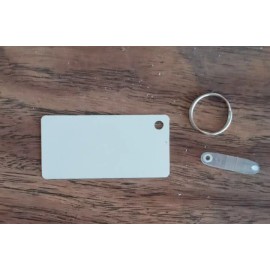 Tropical Frog CNC 1.5"x3" Aluminum Dye Sublimation Key Chain Blanks with Hardware-Lot of 50