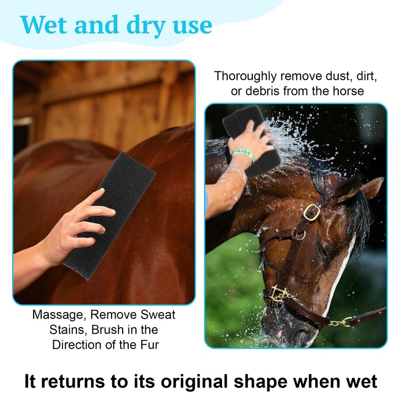 OJP Horse Sponges for Bathing, 2.16 Inch Thick - 3