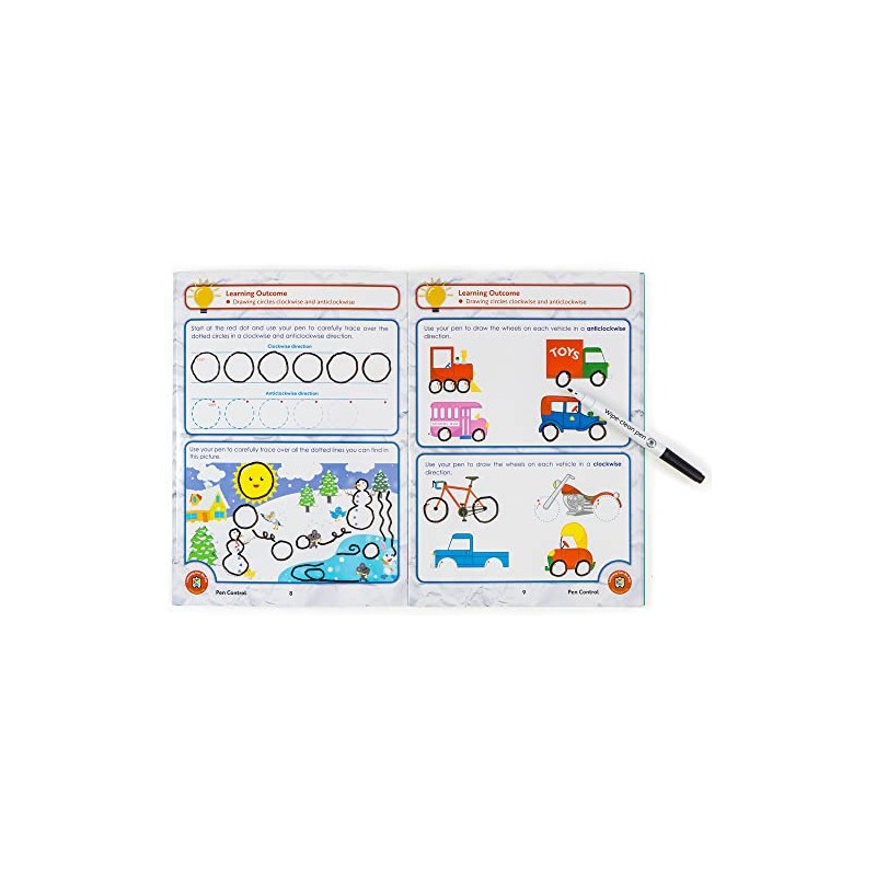 Learning Can Be Fun Wipe-Clean Learning Pen Control Work Book