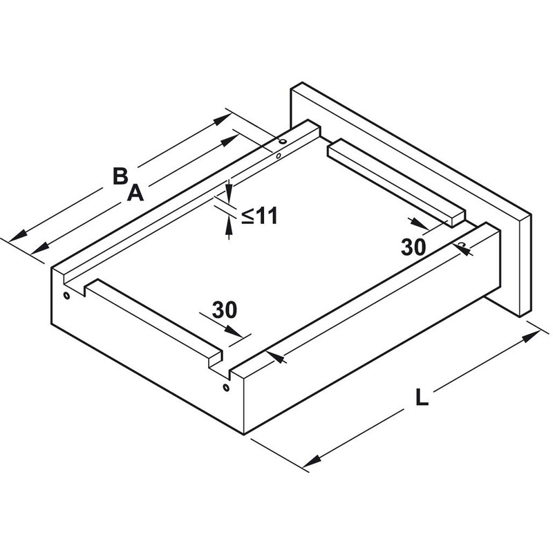 Gedotec Drawer Runners Full Extension – 1 Pair – Pull-Outs: