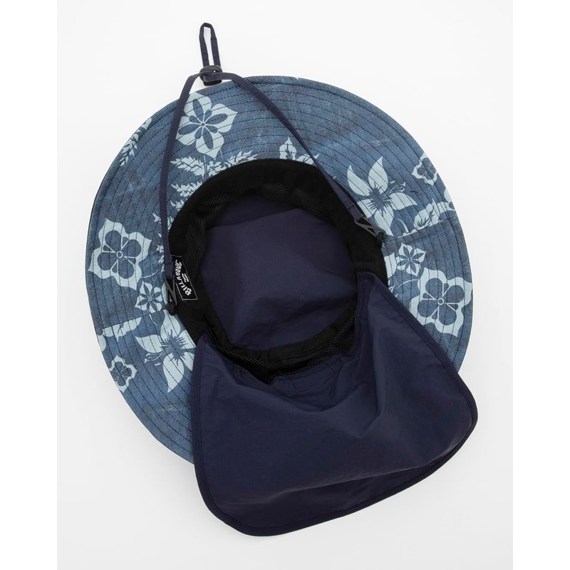 [ビラボン] ハット 【つば裏柄入り】 水陸両用アウトドアビーチハット【日除け付き】 BF011914 DNY