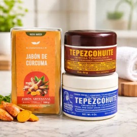 2 Crema De Tepezcohuite Noche Y Día 60gr Jabón Tepezcohuite                                                                                           