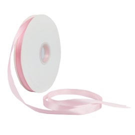 Sewhick 10mm Light Pink Satin Ribbon, 90M Pink Single Face Fabric Ribbons for Gift Wrapping Hair Bows Floral DIY Craft Baby Shower Party Favor