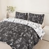 Jemiipee Bed Linen 135 x 200 cm White Anthracite Bed