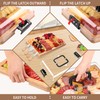 CAWIU Charcuterie Board with Lid and Handle - Portable Travel