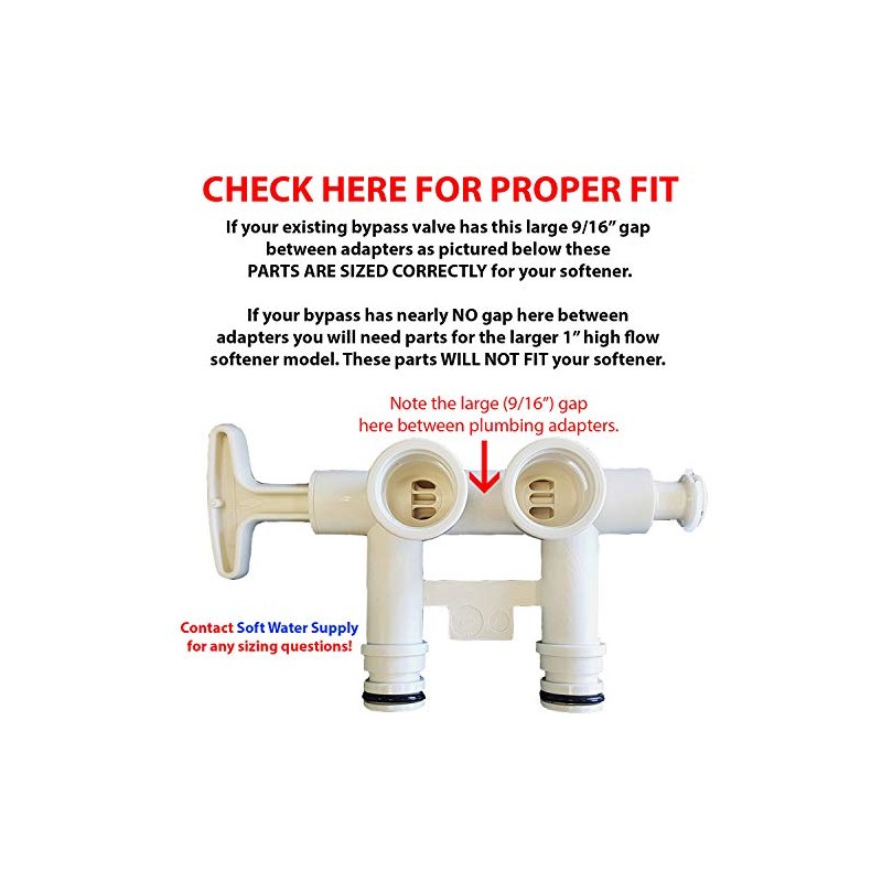 7280203 - Water Softener Installation Adapter Kit with (2) clips,