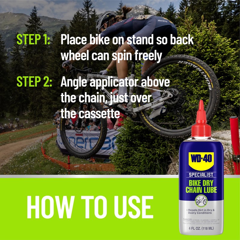 WD-40 Specialist Bike Dry Chain Lube, 4 OZ