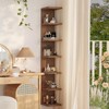 LitaEther Lack Wall Shelf,Display Floating Shelf (Solid Wood, 7 Tier)