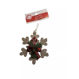 Christmas House Cardboard Christmas Star Ornament W/Berries