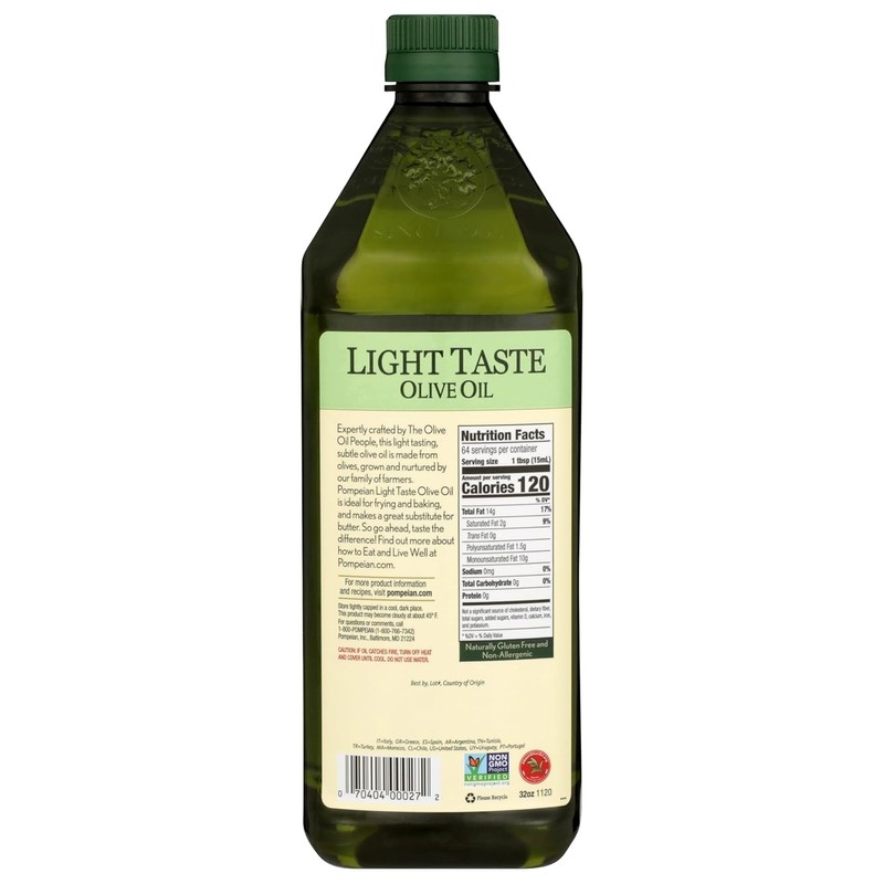 Pompeian Light Taste Olive Oil - 32 fl oz
