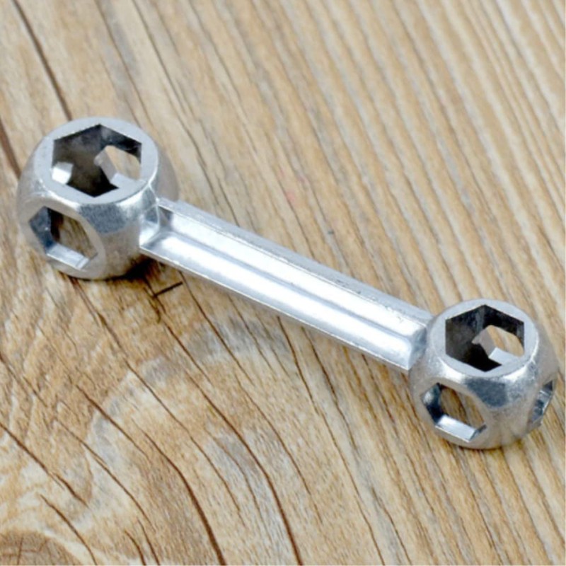 CaiHuaEr Dumbell Spanner, 2 Pcs Hexagon Hole Spanner Dumbbell Type