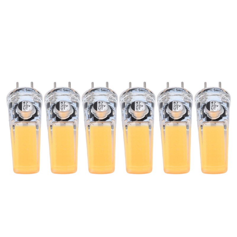 6PCS GY6.35 Bulb 5W COB Light Bulb 500lm Silicone Ceiling