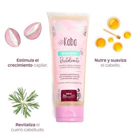 Shampoo de Romero y Cebolla Revitalizante Kaba By D'Luchi para un Cabello Más Grueso, Abundante, Fuerte y Saludable, Libre de Sulfatos, Colorantes y Parabenos 230ml