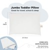 KeaBabies Toddler Pillow with Pillowcase, Jumbo 14X20 - Toddler Pillows