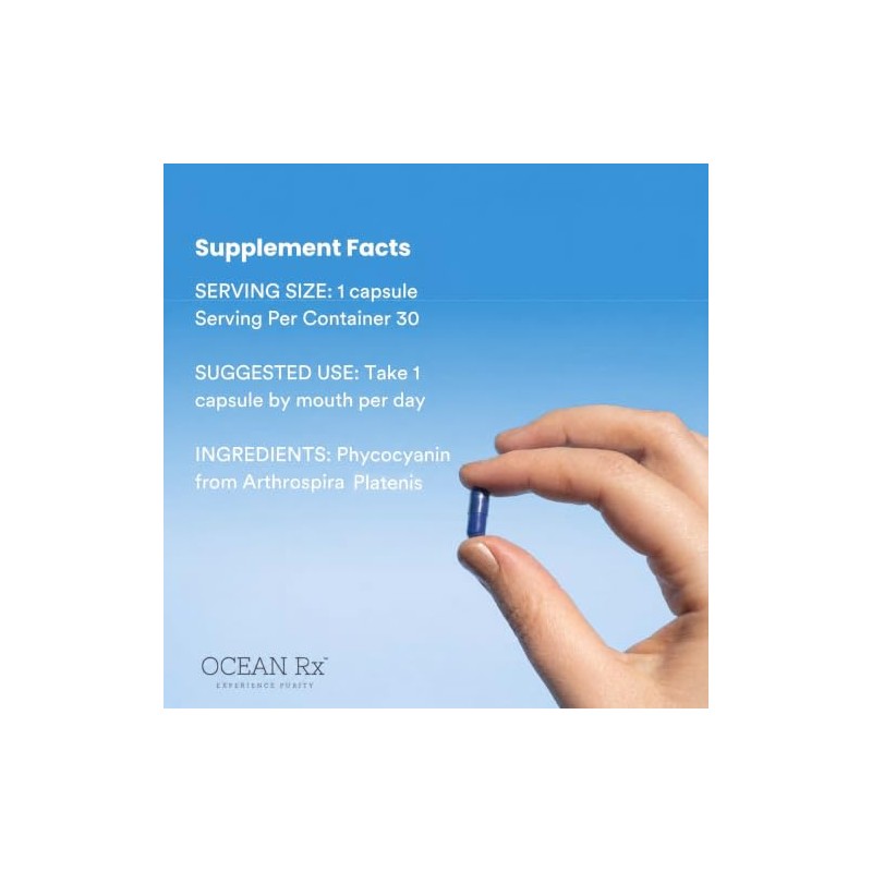 Suplemento prebiótico de extracto de espirulina azul puro antioxidante, antiinfamatorio