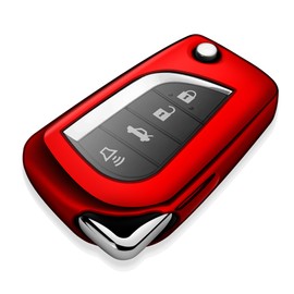 Tukellen - Funda protectora especial de TPU suave compatible con Camry SE/LE, RAV4 SE, Corolla SE/LE 2018-2020 (rojo)