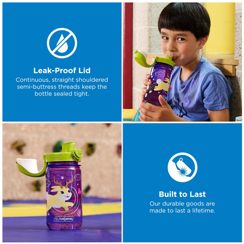 Nalgene OTF Drinking Bottle Purple Owl 0.35 L