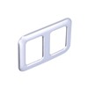 Rear Trunk Trailer Button Frame ABS Silver Trim Fit for