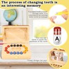 Solaradgy Wooden Tooth Fairy Keepsake Box for Kids, Baby Teeth