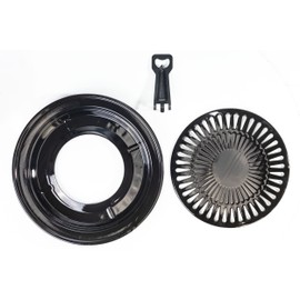 Campingman Grill Plate for Mobile Gas Cookers Non-Stick Coating BBQ Grill Attachment for Gas Cookers