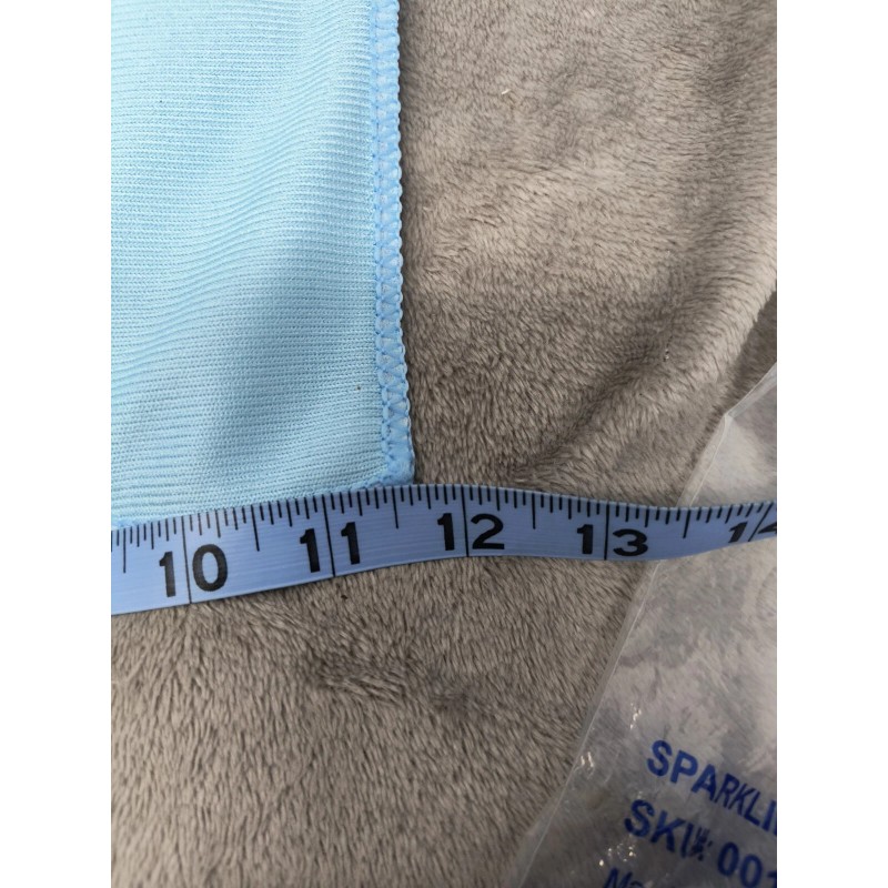 Smart Home Sparkling Glass Cleaning Cloth Blue Square Set Of