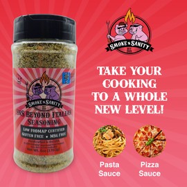 Smoke n Sanity SnS Beyond Italian Seasoning | Monash Certified Low FODMAP | Gluten Free | Certified Kosher | Dairy Free (6 oz Shaker)