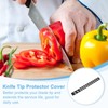 uxcell 50Pcs Blade Edge Guards Knife Protector, 215x20x4mm Plastic Blade