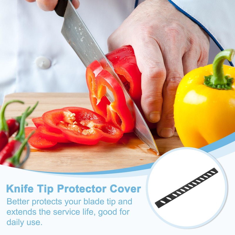 uxcell 50Pcs Blade Edge Guards Knife Protector, 215x20x4mm Plastic Blade