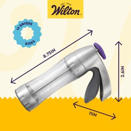 Wilton Preferred Press Cookie Press Set with 12 Shapes Discs for Originalö Cookies