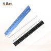 sourcing map Folding and Straight Ruler Kit 30/15cm Metric Aluminum