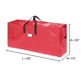 Elf Stor 83-DT5523 Christmas Set in Red 10-12 Foot Artificial Trees & 30-Inch Wreath Storage Bag