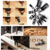 8Pcs Wood Plug Cutter Drill Bit Set, High Carbon Steel