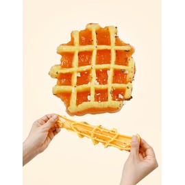 Popo Fancy Crunch Waffle Soft Slime Squishy Slangi Rosé Stress Ball Chewy Toy Tactile Play / 포포팬시 크런치 와플 말랑이 슬라임 스퀴시 슬랑이 로제 스트레스볼 쫀득 장난감 촉감놀이