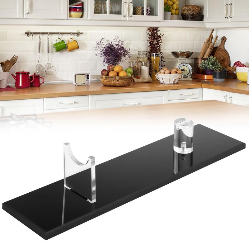 QWORK Acrylic Knife Display Stand Set - 2 Pieces Elegant