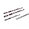 GMC Black Red Door Rear Denali Yukon Emblems Letters 2021-2025