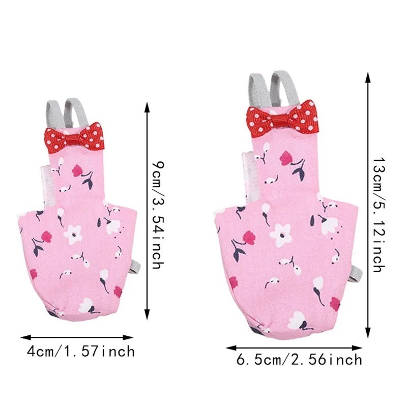 OKONOS Parrot Diaper with Bowtie Cute Reusable Flight Suit for