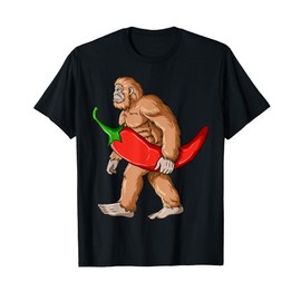 Bigfoot Chili Pepper Sasquatch Mexican Jalapeno T-Shirt