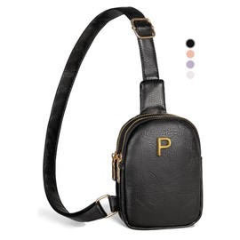 Freesya Monogrammed Gifts for Women Trendy, Initial Mini Cross Body Bag for Girls, Lightweight Handbags for Womens, Travel Shoulder Purse with Adjustable Strap, Graduation Teacher Appreciation Gift