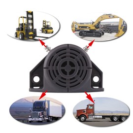 FARBIN Truck Back-up Alarm 105dB 12V/48V Car Reverse Horn BIBI Buzzer Warning Alarm Siren Waterproof Industrial Heavy-Duty Backup Warning (Circular alarm reversing horn)