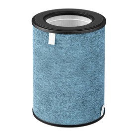 Nispira UA1450 HP202 HP302 HP301 HC502 HEPA Filter Replacement for Shark Air Purifier MAX HP200 HP300 HC500 Series HE2FKBAS, HE2FKBASMB 3-in-1 True HEPA Activated Carbon 1 Pack