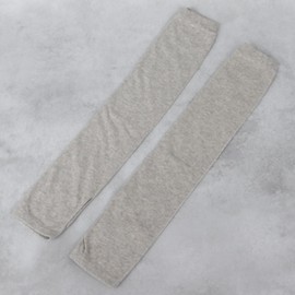 fivebear Arm Cover, Organic Cotton, UV Protection, Sun Protection, Cotton, Long, Made in Japan, Women's, gray (light gray)