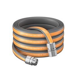 Giraffe Tools Garden Hose 50FT, 5/8"Lightweight Lay Flat Water Hose, Custom Length, Flexible, Leakroof Hybrid Hose Pipe with Male to Female Fitting