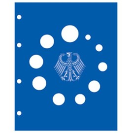 2x Safe 7841 Topset Additional Sheets/Coin Sheets for 1 x Complete DM coin sets 1 Pfennig – 5 Deutsche Mark Plus 3 x 2 – for all Safe Topset Punch Albums/Coin Albums